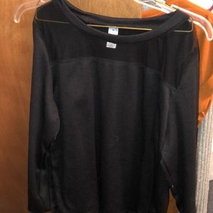 A black sweatshirt